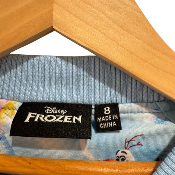 ROCK YOUR BABY Frozen/Elsa Sweatshirt/Bomber Jacket - size 8 - Picture 3 of 3